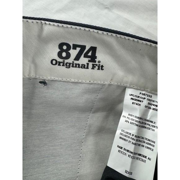 Dickies 874 Original Fit Work Pants Charcoal Gray Mens 32x30 Wrinkle Resistant - Picture 6 of 16